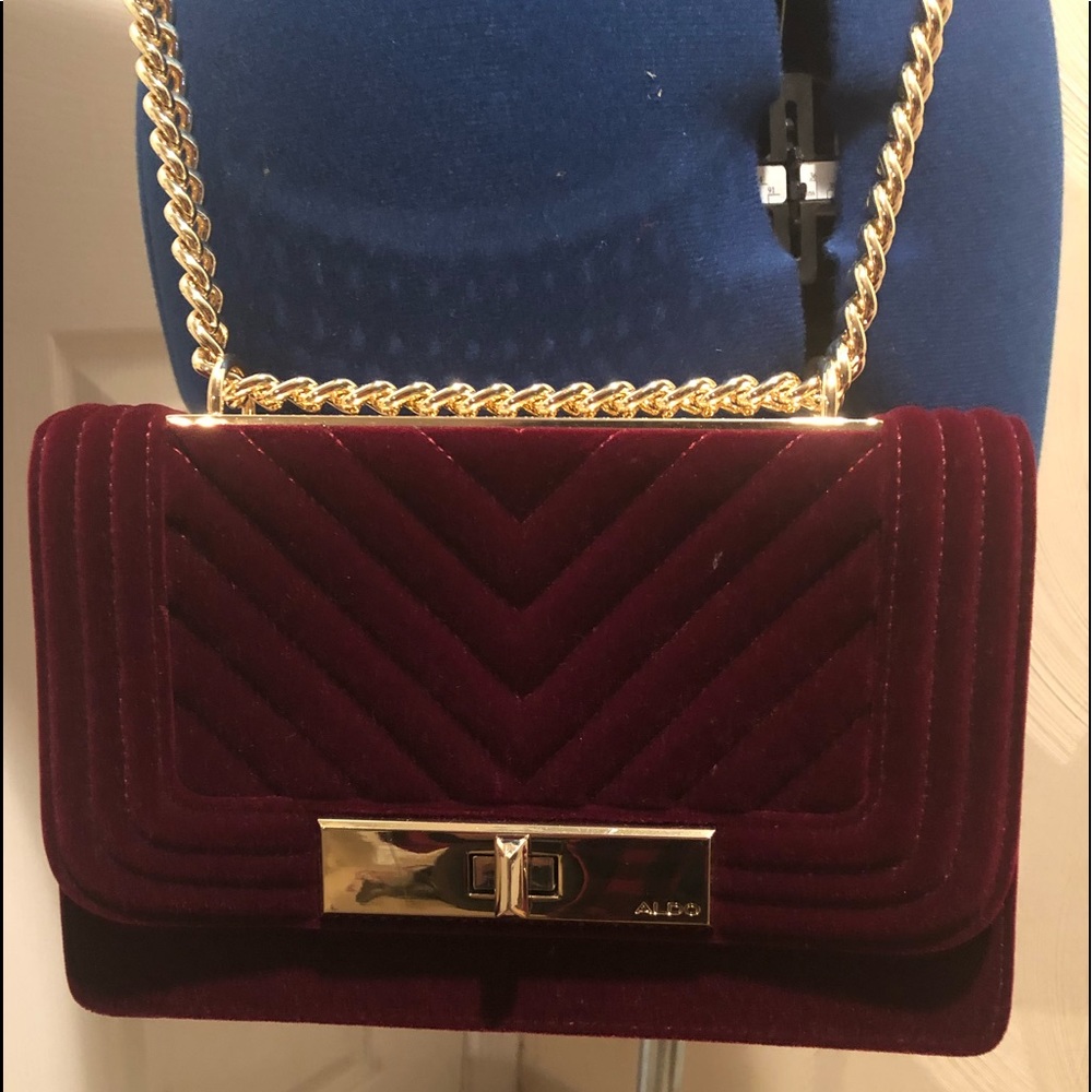 Aldo Crossbody suede bag